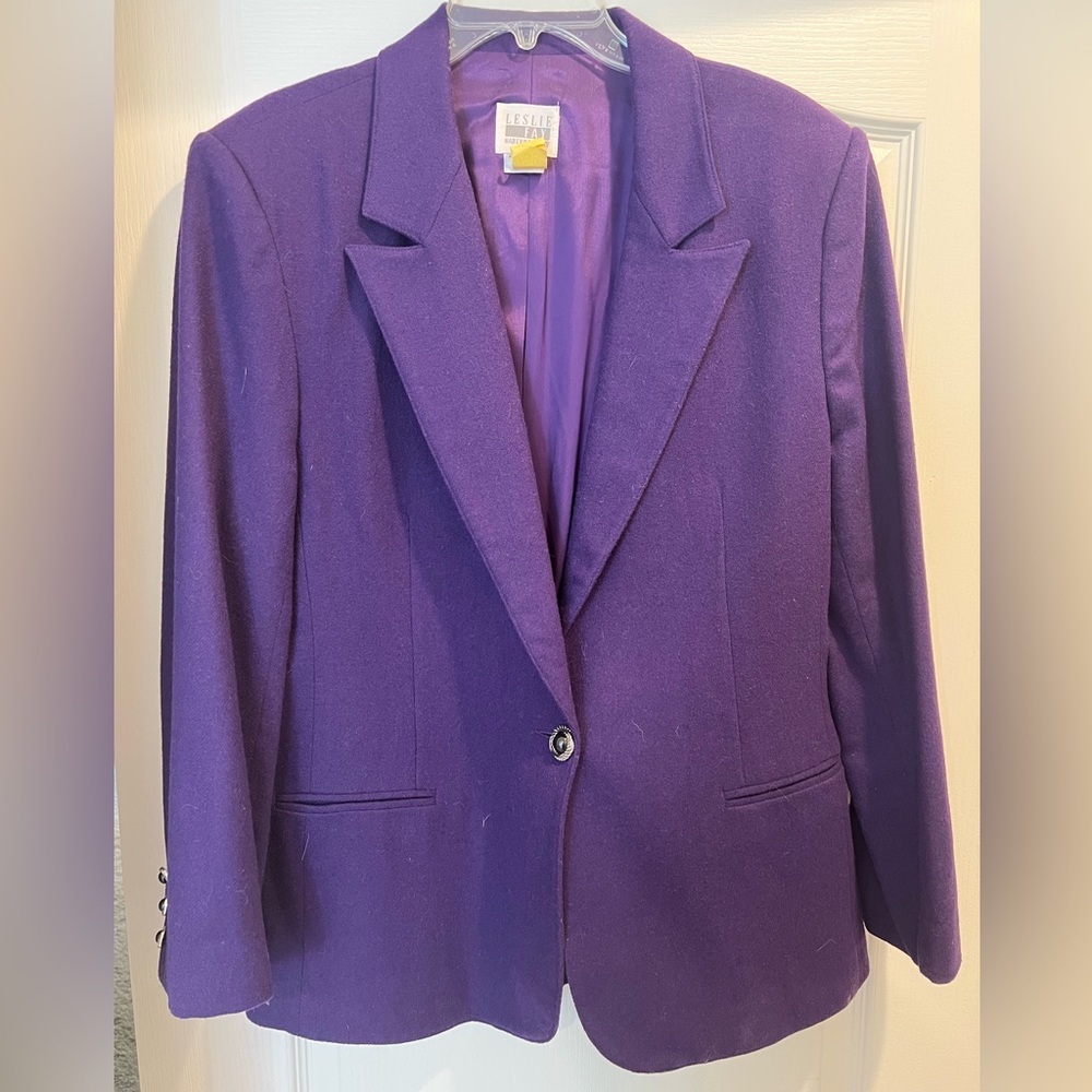 Purple 70% Wool Blazer